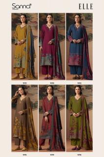Sanna fashion elle chanderi cotton dress material wholesale